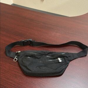 Kipling Black Belt Bag with Adjustable Strap